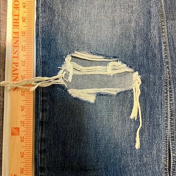 Levi's Blue Straight Jeans with Knee Distressing size 29 - Picture 6 of 9